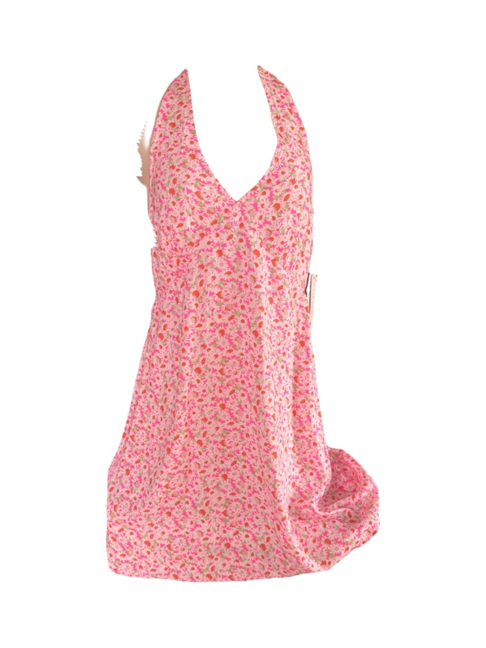 Nordstrom Rack pink Floral Halter Dress NWT M - Picture 1 of 4